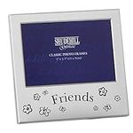 ukgiftstoreonline Satin Steel Photo Frame Friends Gift 5" x 3.5" photo