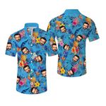 Custom Hawaiian Shirt with Face Pet Picture，Funny Hawaiian Shirt with Face Personalized Funny Button Up Shirts for Men (UK, Alpha, XL, Regular, Regular, 1)