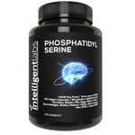 Intelligent Labs Phosphatidylserine Supplement 100mg | 90 High Strength Phosphatidylserine Capsules | 100% Soy and Allergen Free | Pure Phosphatidylserine from Sunflower Lecithin