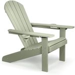 VonHaus Sage Green Adirondack Chair