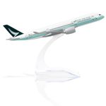 QIYUMOKE Airbus A350 Cathay Pacific 1/400 Diecast Metal Airplane Model with Stand China Airlines Alloy Model for Aviation Enthusiast Gift