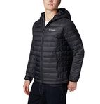 Columbia Men's Standard Voodoo Falls 590 TurboDown Hooded Jacket, Black, Medium