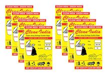 Clean India - Plastic Garbage Bags Premium Heavy Duty Trash/Dustbin Bags For Pantry (29X39 Inches, Pack Of 8, 80 Piece)