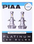 Piaa 26-17313 White H13 Platinum LED Bulb Kit, 4000 lm (25W - 2 Yr Warranty 6000K 9008)