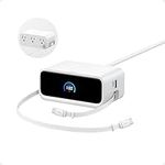 Anker Nano Charging Station, 7-in-1 USB-C Power Strip for iPhone 16/17, 2.3 ft Anker InstaCord Retractable Cable, 3 USB-C, 1 USB-A, 3 AC, 100W Fast Charging Desktop Accessory for MacBook, Home, Office