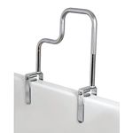 Carex Health Brands Carex Tri-Grip Bathtub Rail with Chrome Finish