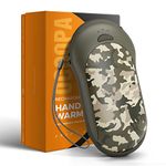 OCOOPA IP45 Waterproof Hand Warmers Rechargeable, 10000mAh Handwarmer with PD & QC 3.0 Hands Heater 15 Hrs Lasting time 3 Heating Level for Hunting Camping Hiking Camouflage Winter Outdoor Gift