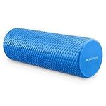 Navaris High Density EVA Foam Roller - Firm Muscle Massage Yoga/Exercise Roll 17.7" (45 cm)