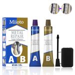 AB Metal Glue, High Strength Metal to Metal Glue 80g, Metal Repair Paste, Heat Resistant Glue, Metal to Metal Glue for Water Tanks, Metal Pipes, Mechanical Equipment, Household