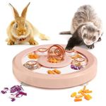 Rat Toys, Guinea Pig Toys, Rabbit Toys, Rabbit Boredom Breakers, Guinea Pig Boredom Breaker, Suitable For Guinea Pigs, Rabbits, Chinchillas And Hamsters (Pink)