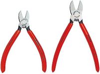 KNIPEX Tools - 2 Piece Flush Cutter Set in a Pouch (72 01 140 and 72 01 180) (9K008090US)