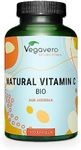 Vegavero Natural Vitamin C Supplement | Organic Vitamin C from Acerola Cherry Extract | 225% NRV | NO Additives| 180 Capsules | Vegan