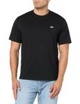 Lacoste Men's Short Sleeve Classic Fit Crew Neck Tee Shirt, Black, XX-Large