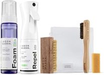 Jason Markk Premium Bundle, Shoe Cleaner Kit, Trainers Care, 6-Piece Set, Foam, Repel Spray, Brushes, Microfiber Towel, Stain Eraser, Ideal for Footwear, Safe on Leather, Suede, Nubuck, Cotton, Knits
