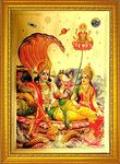 ADA Handicraft Wood God Photo Frame (Vishnujee -1 Standard)