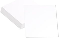 Home Advantage Square White Scrapbook Cardstock Paper, Index Notecards (5-x-5-inch)