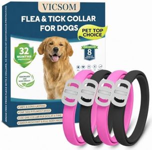 4 Pack Flea Collar for Dogs, 32 Months Flea and Tick Prevention for Dogs