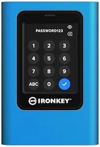 Kingston IronKey Vault Privacy 80 7.6TB External SSD | FIPS 197 | XTS-AES 256GB Encrypted | Touch Screen PIN | Secure Data Protection | IKVP80ES/7680G