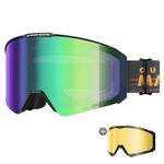 OutdoorMaster Falcon Ski Goggles Lens by ZEISS, OTG Snowboard Goggles Anti-fog, Magnetic Interchangeable Lens, Snow Goggles for Men & Women