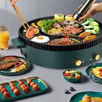 2 in 1 Electric Grill and Hot Pot, 