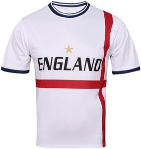 DIBEI England 2026 World Cup Fan Soccer Jersey (England, Large)