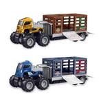 MANAKI ENTERPRISE 1:43 Metal Toys Alloy Diecast Truck Set Toy, Diecast Miniature Car Model (Pack Of 1) (Animals Display Box Truck),Assorted