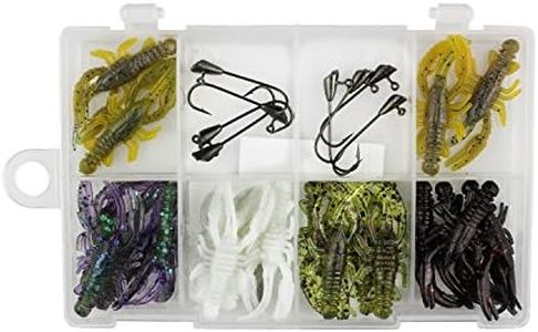 Trout Magnet Trout Slayer 28 Piece Fishing Kit, Includes 20 Crawdad Bodies and 8 Size 6 Long Shank Hooks, Great for Small Streams and Lakes, Catches All Species, White