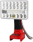 for Craftsman Light 18W 2000LM LED Work Light for Craftsman V20 Lithium Battery CMCB204 Portable Spotlight and Floodlights with USB-A Output for Camping Jobsite