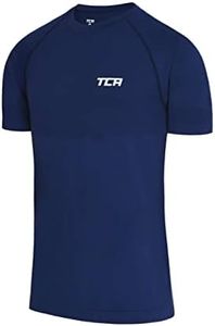 TCA Men's SuperKnit Engineered Gym/Running Tee - Blueprint, S