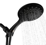 Aquarius Handheld Shower Head with Hose (Extra Long) Luxury Spa Grade High Pressure Hand Held Showerhead with 6 Spray Settings ? Includes Adjustable Mount Holder & Teflon Tape - Oil Rubbed Bronze