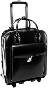 McKlein LA Grange 96495 Women Wheeled Detachable Briefcase, Black