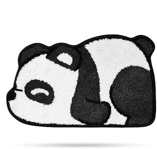 Animal Bathroom Rug Bath Mat, Extra Soft Absorbent Bath Rugs, Non-Slip Comfortable Shower Rug, Carpet for Tub, Shower, Bath Room, Machine Wash Dry, 17.7" x 29.5", Panda