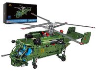 JMBricklayer Military Helicopter Building Sets 61510, Ka-27 Helicopter Collectible Display Model, Airplane Military Collection Construction Toys for Teens and Adults, Gift Ideas(1,800 Pieces)