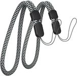 Avorast Hand Wrist Strap Lanyard, 2 Pack Phone Lanyards Compatible with Apple Airpods Pro 2nd Generation, Adjustable Lanyard for GoPro, Camera, Keys, Keychain, USB Flash Drive (Black & Grey)