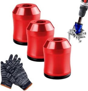 3PCS Screwdriver Head Magnetic Ring, 2026 Upgraded Magnetic Drill Bit Holder, Multipack Magnetic Ring for Household Tools, Removable Magnetizer for Screwdriver Bits for DIY Enthusiasts (3pcs Red)