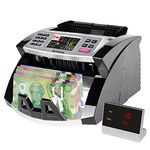 Mix Denomination Money Counter Machine Cash Value Bill Counting for Canadian Currency UV/MG/MT/IR Counterfeit Detection, (Doesn’t detect Denomination for USD and Others Currency)