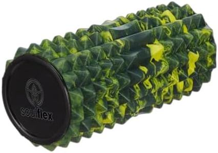 Soulflex Foam Roller For Recovery | High-Density EVA | Fitness Roller For Deep Tissue Massage & Trigger Point Release | 12 Inches | Grid Surface For Pain Relief