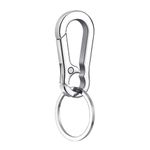 Qancekoo Metal Carabiner Clip Keyring Keychain Hook Holder Organizer Carabiner Key Fob Keychain Separator for Car Keys Motorcycle Keys Dog Tag Craft Clips