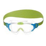 Speedo Infant Biofuse Sea Squad Mask Swimming Goggles | UV Protection | Anti-Fog | Adjustable Fit | Vibrant Colours, Clear/Blue, One Size