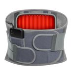 HONGJING Rechargeable Back Brace with Heating for Lower Back Pain, Immediate Relief from Herniated Disc, Scoliosis, Sciatica - Back Compression Belt Lumbar Support for Home & Lifting at Work(L)