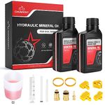 CHUMXINY Brake Bleed Kit for Shimano Hydraulic Brakes, Mountain Bike Brake Bleeder kit Including 300ML Mineral Brake Fluid, Clear Funnel and Instruction Manual.