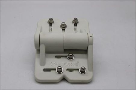 NMI Fence - Cornerstone Fully Adjustable Self-Closing Nylon Hinges for Vinyl Gates - Set of Two - CH300F-WH - Nationwide Industries