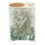 100pcs/lot Candle Wicks for Candle Making - Coated with Natural Soy Wax, Low Smoke - Cotton Threads Woven with Paper - Candle DIY (6 inch)