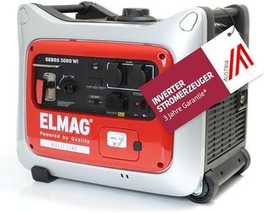 ELMAG Inverter Stromerzeuger SEBSS 3000Wi – 2,6 kVA Benzin Stromgenerator mit 4-Takt-Motor, leise & kraftvoll – Stromaggregat mit ECO-Modus, 2 x 230V, USB & 12V – Für Camping, Outdoor & Notstrom