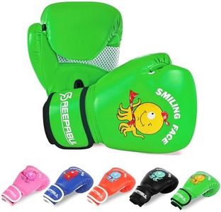 SAEEPABUL Boxing Gloves for Kids, Green, 6oz