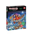 Wasgij Christmas Advent Calendar, Look Out Below! - 24 Days of Puzzles, Don't Puzzle What You See - Brainteasing 54 Piece Adults Puzzle & Comic Puzzle -100% Recycled Cardboard Jigsaw Puzzle for Adults