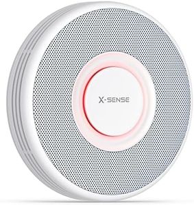 X-Sense Smart Smoke Detector with Voice Alerts and 17 Locations, Wi-Fi Smoke Alarm with SBS50 Base Station (Not Included), Test from APP, Wireless Interconnected Fire Alarm, Model XS0B-MR, 1-Pack