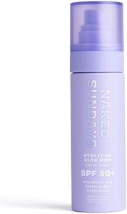 Naked Sundays SPF50+ Hydrating Glow Mist - Daily Face Sunscreen & Setting Spray, Lightweight & Non-Greasy, Hydrating Fine Mist with Hyaluronic Acid for All Skin Types, Makeup-Friendly (75ml)