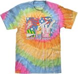 Tee Luv Men's MTV Psychedelic Logo Shirt - Music Television Tie Dye T-Shirt (Eternity Tie Dye) (M)