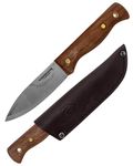 Condor Tool & Knife, Bushlore Camp Knife, 4-5/16in Blade, Hardwood Handle with Sheath